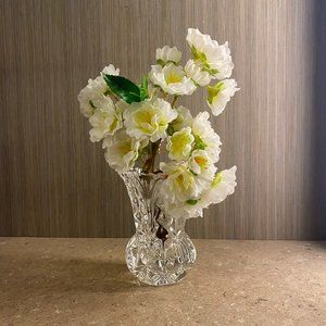 Kristal Zajecar Yugoslavian PbO 24% Lead Crystal Vase / Toothpick Holder